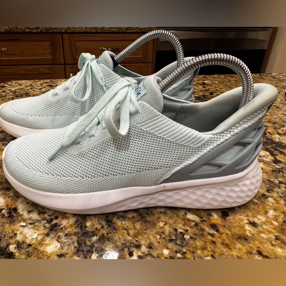 Women’s Athletic Sneakers - Light Mint Knit Comfort